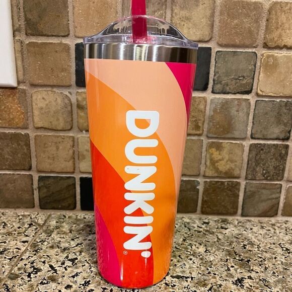 Dunkin Donuts 2023 20 Ounce Metal Coffee Tumbler - Picture 1 of 12